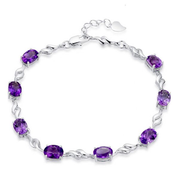sier four feet eight female models purple crystal bracelet lovely fashion brand retro jewelry 17.5cm, Golden;silver
sier four feet eight female models purple crystal bracelet lovely fashion brand retro jewelry 17.5cm, Golden;silver