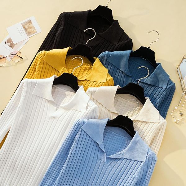 women's sweaters 2021 knit cardigan shirt women single-breasted patched elastic crop sweater summer female turn-down collar, White;black
women's sweaters 2021 knit cardigan shirt women single-breasted patched elastic crop sweater summer female turn-down collar, White;black