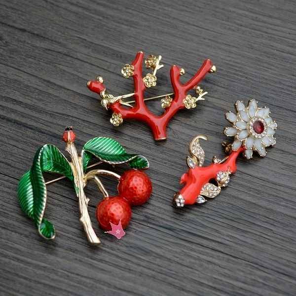 pins, brooches 2021 spring autumn plum bossom red cherry brooch elegant collar pin ins fresh simple shirt accessories cute, Gray
pins, brooches 2021 spring autumn plum bossom red cherry brooch elegant collar pin ins fresh simple shirt accessories cute, Gray