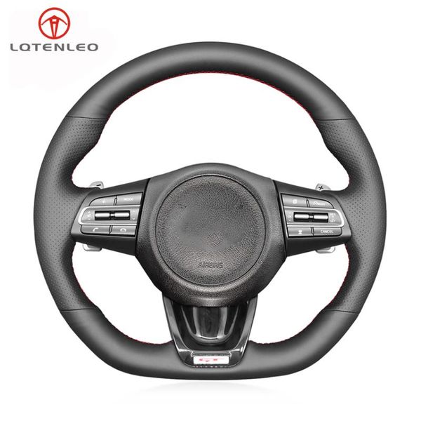 steering wheel covers lqtenleo black pu artificial leather hand-stitched car cover for kia stinger 2021
steering wheel covers lqtenleo black pu artificial leather hand-stitched car cover for kia stinger 2021