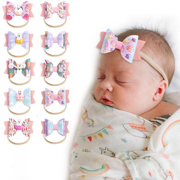3 inch baby hair accessory easter bow headband with rabbit egg print for girl princess elastic head band turban soft boutique for party, Slivery;white
3 inch baby hair accessory easter bow headband with rabbit egg print for girl princess elastic head band turban soft boutique for party, Slivery;white