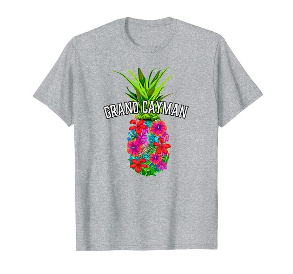 grand cayman tropical pineapple flower vacation product t-shirt, White;black
grand cayman tropical pineapple flower vacation product t-shirt, White;black