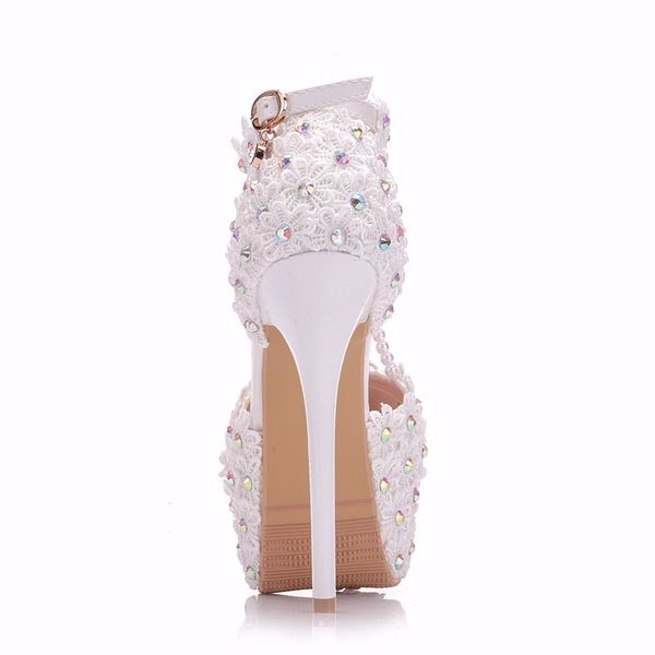 sandals beautiful white pearl tassel super high heels fine heel slender bridal lace flowers wedding shoes, Black
sandals beautiful white pearl tassel super high heels fine heel slender bridal lace flowers wedding shoes, Black