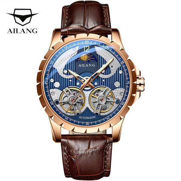 wristwatches ailang double tourbillon mechanical watch men business automatic waterproof casual skeleton clock, Slivery;brown
wristwatches ailang double tourbillon mechanical watch men business automatic waterproof casual skeleton clock, Slivery;brown