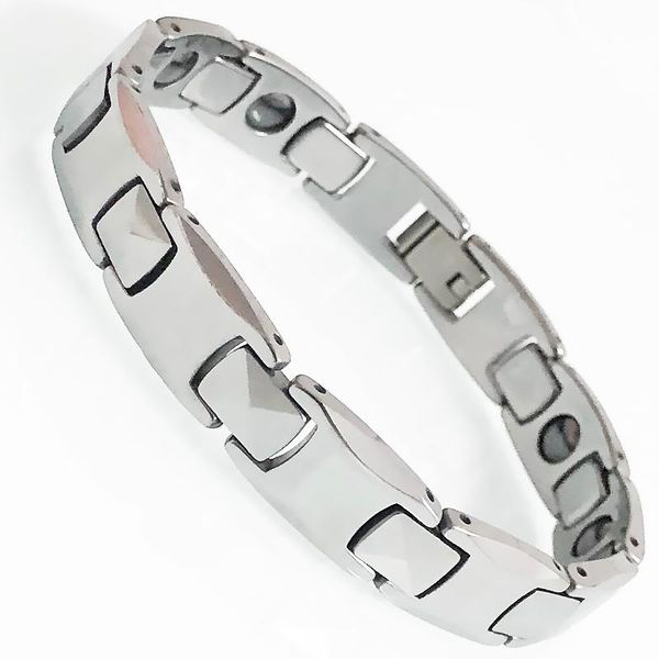 link, chain male heavy metal tungsten steel hand bracelets women rose gold plated health care hematite magnetic bangles jewelry gifts, Black
link, chain male heavy metal tungsten steel hand bracelets women rose gold plated health care hematite magnetic bangles jewelry gifts, Black