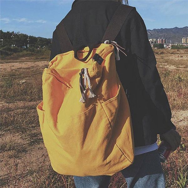 backpack solid color multifunctional bag canvas women mochila school for travel backpacks girls
backpack solid color multifunctional bag canvas women mochila school for travel backpacks girls
