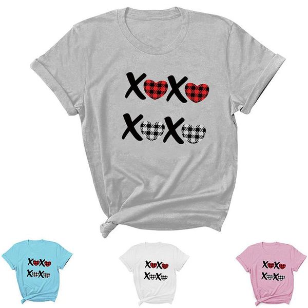 women's t-shirt xoxo heart letter print women t shirt short sleeve o neck loose tshirt ladies tee clothes camisetas mujer, White
women's t-shirt xoxo heart letter print women t shirt short sleeve o neck loose tshirt ladies tee clothes camisetas mujer, White