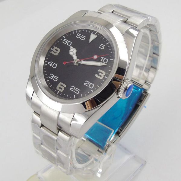 wristwatches 36mm tandorio miyota 8215 movement men's watch black dial sapphire glass date steel bracelet, Slivery;brown
wristwatches 36mm tandorio miyota 8215 movement men's watch black dial sapphire glass date steel bracelet, Slivery;brown