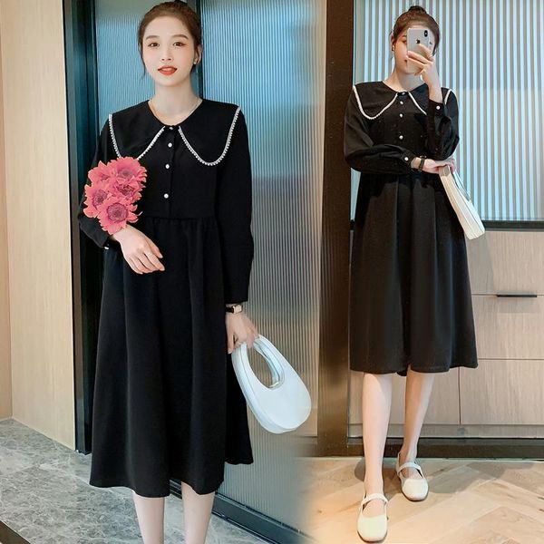maternity dresses 738# clothes spring autumn long sleeves thin turn down collar easy matching loose dress for pregnant women mom, White
maternity dresses 738# clothes spring autumn long sleeves thin turn down collar easy matching loose dress for pregnant women mom, White