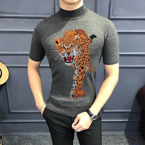 men's t-shirts spring sweater t-shirt o-neck rhinestone design short-sleeved summer black warm wool slim fashion knitwear streetwear, White;black
men's t-shirts spring sweater t-shirt o-neck rhinestone design short-sleeved summer black warm wool slim fashion knitwear streetwear, White;black