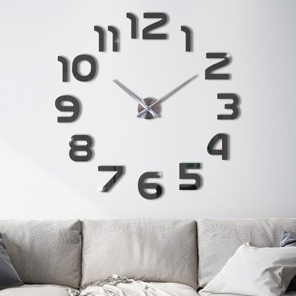 wall clocks 3d diy clock modern design acrylic mirror sticker watch silent home decor living room large silver
wall clocks 3d diy clock modern design acrylic mirror sticker watch silent home decor living room large silver