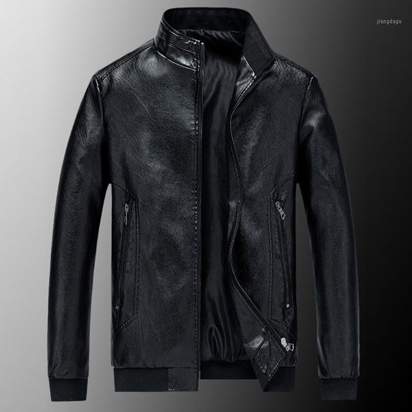 men's jackets men winter leather jacket biker motorcycle zipper long sleeve coat blouses stand collar slim male bomber 8.8, Black;brown
men's jackets men winter leather jacket biker motorcycle zipper long sleeve coat blouses stand collar slim male bomber 8.8, Black;brown