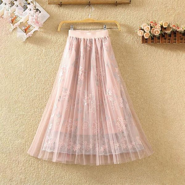 skirts floral embroidery a-line tutu lace mesh skirt women elegant tulle long pleated midi summer, Black
skirts floral embroidery a-line tutu lace mesh skirt women elegant tulle long pleated midi summer, Black