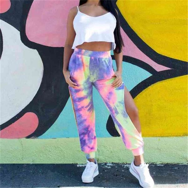 omsj style fashion tie-dye print split joggers sweatpants high waist loose casual lady summer streetwear long trousers 210517, Black;white
omsj style fashion tie-dye print split joggers sweatpants high waist loose casual lady summer streetwear long trousers 210517, Black;white
