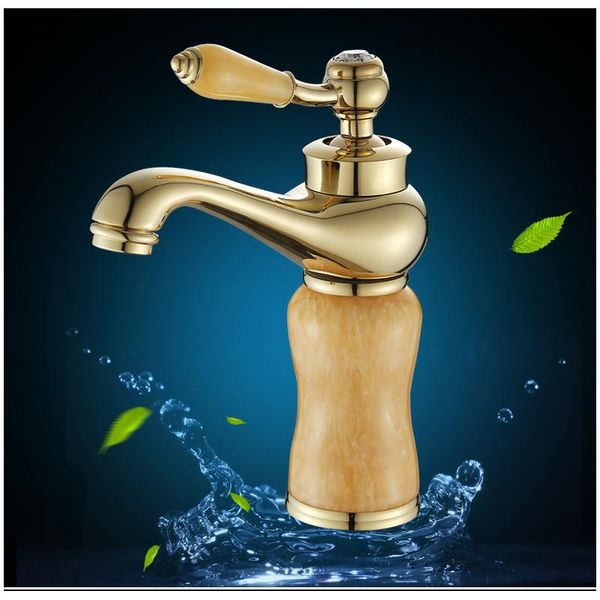 basin faucet jade combined with and cold mixed sink single hole gold plating technology bathroom facilities faucets
basin faucet jade combined with and cold mixed sink single hole gold plating technology bathroom facilities faucets