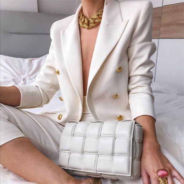 women's suits & blazers 2021 jacket summer and winter suit collar long sleeve cardigan blazer solid color lady fashion casual, White;black
women's suits & blazers 2021 jacket summer and winter suit collar long sleeve cardigan blazer solid color lady fashion casual, White;black