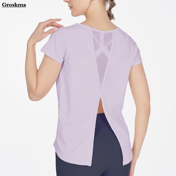 yoga outfits back hollow out women t shirt mesh patchwork short sleeve quick dry fitness gym clothing sports running ropa deportiva, White;red
yoga outfits back hollow out women t shirt mesh patchwork short sleeve quick dry fitness gym clothing sports running ropa deportiva, White;red