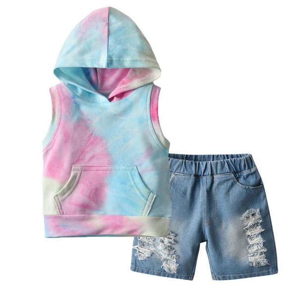 born baby girl clothes set summer outfits toddler girls rainbow tie-dyed printed hoodie +denim shorts clothing sets, White
born baby girl clothes set summer outfits toddler girls rainbow tie-dyed printed hoodie +denim shorts clothing sets, White
