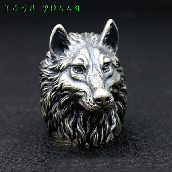 cluster rings vintage nordic wolf head ring men silver stainless steel punk rock biker male viking amulet jewelry, Golden;silver
cluster rings vintage nordic wolf head ring men silver stainless steel punk rock biker male viking amulet jewelry, Golden;silver