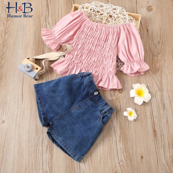 clothing sets humor bear summer girls clothes set puff-sleeve t-shirt+ casual denim shorts 2pcs toddler kids, White
clothing sets humor bear summer girls clothes set puff-sleeve t-shirt+ casual denim shorts 2pcs toddler kids, White