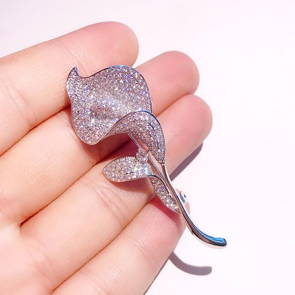 pins, brooches earofcorn zircon high-grade tulip brooch fashion atmosphere cardigan buckle pin female west assembly shawl, Gray
pins, brooches earofcorn zircon high-grade tulip brooch fashion atmosphere cardigan buckle pin female west assembly shawl, Gray