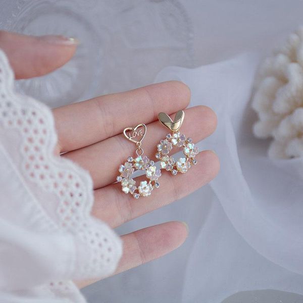 dangle & chandelier letter flower crystal studs earrings women' girls elegant rose heart ear earring jewelry gift, Silver
dangle & chandelier letter flower crystal studs earrings women' girls elegant rose heart ear earring jewelry gift, Silver