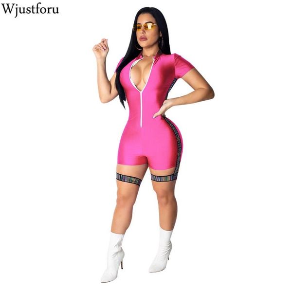women's jumpsuits & rompers wjustforu colorful stripe zipper casual jumpsuit women short sleeve elegant club playsuit female skinny rom, Black;white
women's jumpsuits & rompers wjustforu colorful stripe zipper casual jumpsuit women short sleeve elegant club playsuit female skinny rom, Black;white