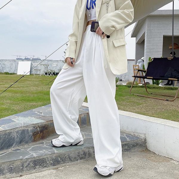 spring summer trousers women korean fashion high waist pants loose wide leg pant plus size clothing women's & capris, Black;white
spring summer trousers women korean fashion high waist pants loose wide leg pant plus size clothing women's & capris, Black;white