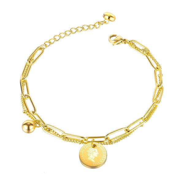 jewelry japan and south korea cold fashion niche design double layer bracelet personality net red round brand portrait female, Golden;silver
jewelry japan and south korea cold fashion niche design double layer bracelet personality net red round brand portrait female, Golden;silver