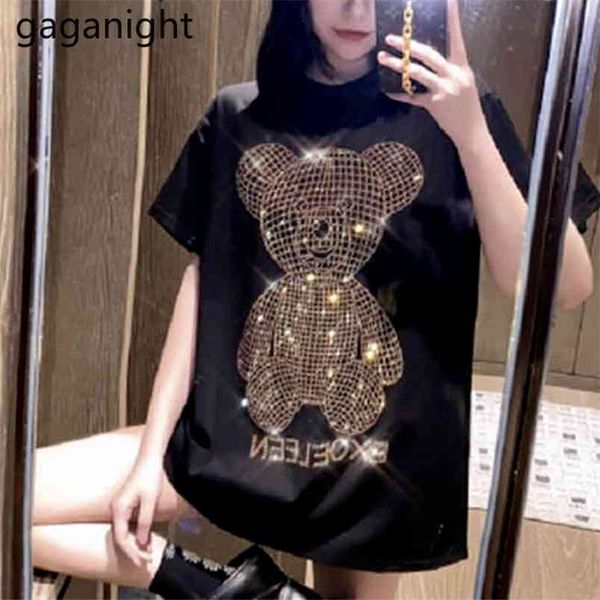 cartoon bear cotton women t-shirt summer short sleeve female o-neck t shirt casual diamond plus size tees 210601, White
cartoon bear cotton women t-shirt summer short sleeve female o-neck t shirt casual diamond plus size tees 210601, White