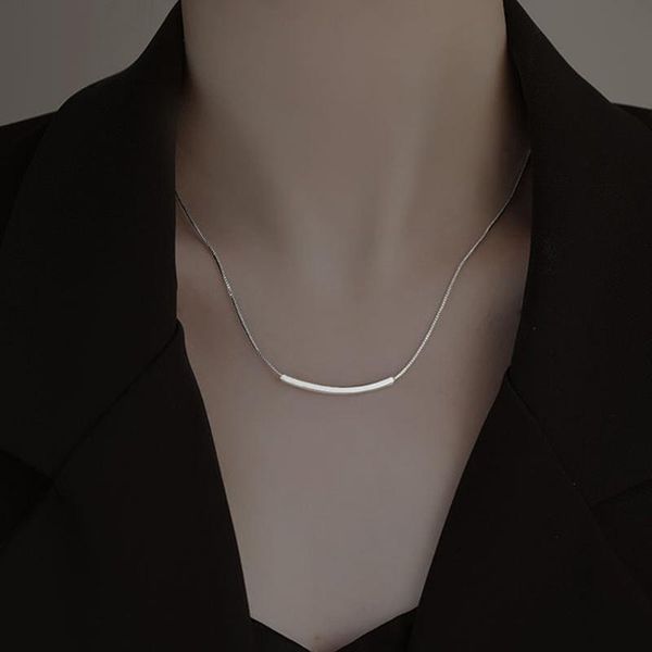 chains simple fashion personality creative design necklace stereo pipe chain women's exquisite gift, Silver
chains simple fashion personality creative design necklace stereo pipe chain women's exquisite gift, Silver