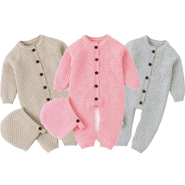 born baby boys girls knitted cotton kids rompers cute toddler warm long sleeve jumpsuit+hats 2pcs outfit set jumpsuits, Blue
born baby boys girls knitted cotton kids rompers cute toddler warm long sleeve jumpsuit+hats 2pcs outfit set jumpsuits, Blue