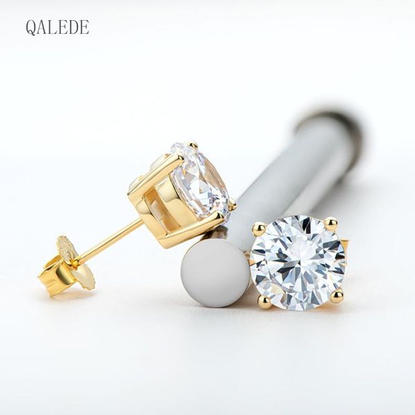 stud qalede mozanstone earrings 925 sterling silver 0.5/1 carat four prong female, Golden;silver
stud qalede mozanstone earrings 925 sterling silver 0.5/1 carat four prong female, Golden;silver