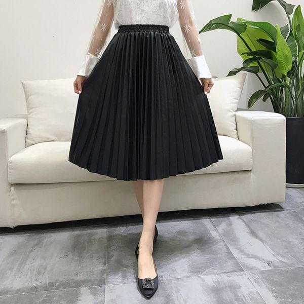 skirts lanmrem autumn fashion pu leather pleated skirt elastic high waist all-match females bottoms yf342 imy0, Black
skirts lanmrem autumn fashion pu leather pleated skirt elastic high waist all-match females bottoms yf342 imy0, Black