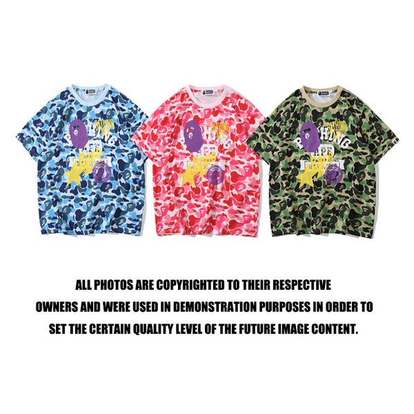 youth summer fashion brand ape head star camouflage background t-shirt men and women cartoon short sleeve, White
youth summer fashion brand ape head star camouflage background t-shirt men and women cartoon short sleeve, White
