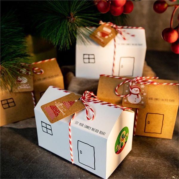 christmas decorations 24pcs house gift box kraft paper cookies candy bag snowflake tags 1-24 advent calendar stickers rope party supplies
christmas decorations 24pcs house gift box kraft paper cookies candy bag snowflake tags 1-24 advent calendar stickers rope party supplies