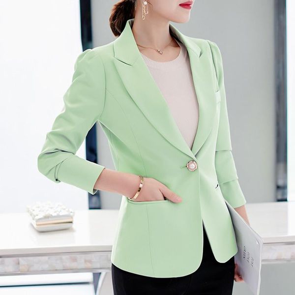 office jackets elegant femme blazer slim work coat suit female women lady women's wool & blends, Black
office jackets elegant femme blazer slim work coat suit female women lady women's wool & blends, Black