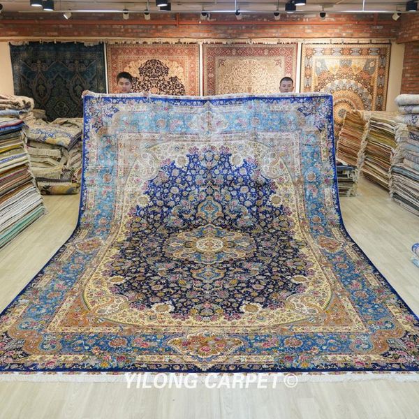 carpets yilong 10'x14' oversize silk handknotted carpet for living room oriental chinese (zqg576a)
carpets yilong 10'x14' oversize silk handknotted carpet for living room oriental chinese (zqg576a)