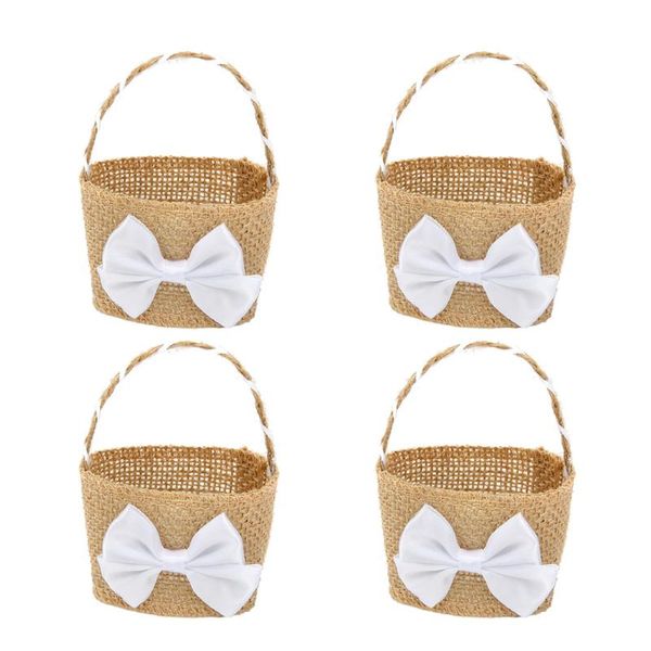4pcs creative bowknot linen basket beautiful candy storage holder flower wedding supplies gift wrap
4pcs creative bowknot linen basket beautiful candy storage holder flower wedding supplies gift wrap