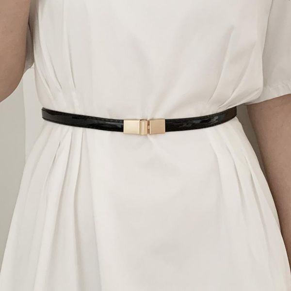 belts fashion pu leather thin belt for women metal buckle adjustable waist strap designer female jeans dress decoration waistband, Black;brown
belts fashion pu leather thin belt for women metal buckle adjustable waist strap designer female jeans dress decoration waistband, Black;brown
