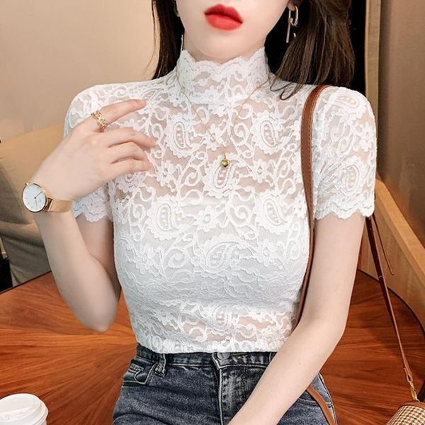 women's blouses & shirts summer short sleeve high neck blouse women fashion chic sheer blusa mujer floral slim white wedding prairi
women's blouses & shirts summer short sleeve high neck blouse women fashion chic sheer blusa mujer floral slim white wedding prairi