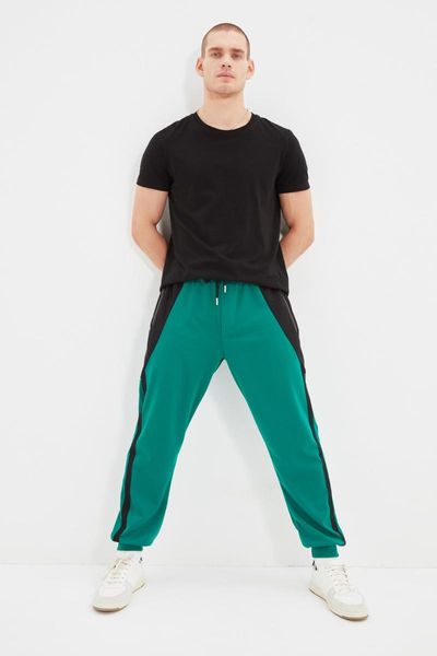 running pants trendyol men 's regular fit rubber trotting panelli sweatpants tmnaw22ea0306, Black;blue
running pants trendyol men 's regular fit rubber trotting panelli sweatpants tmnaw22ea0306, Black;blue