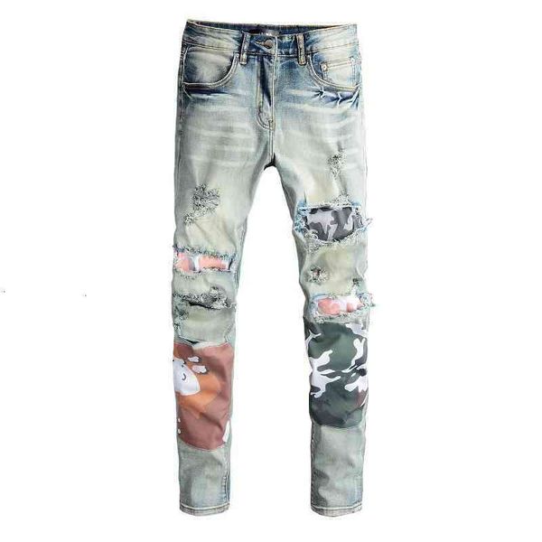 street am high 686 trendy light blue embroidery printing patch stretch slim fit small foot holed jeans pants
street am high 686 trendy light blue embroidery printing patch stretch slim fit small foot holed jeans pants