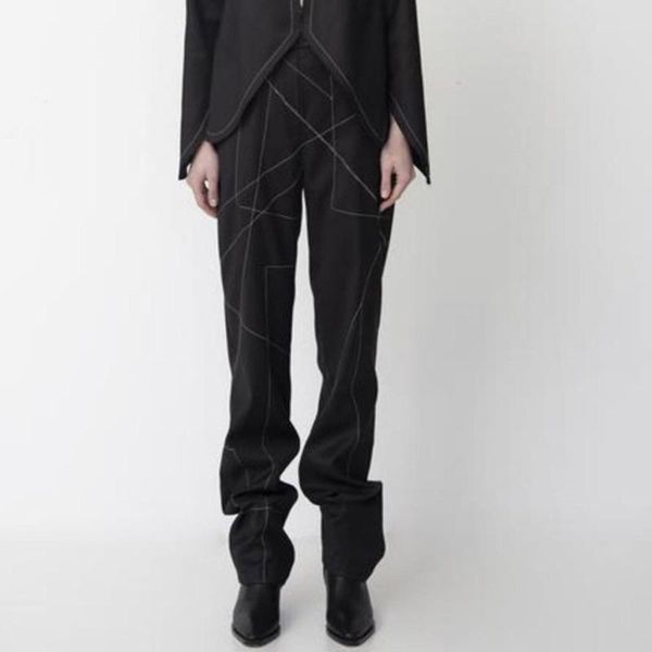 women's pants & capris 2021 autumn geometric high waist trousers female casual trouser comfortable patchwork b648, Black;white
women's pants & capris 2021 autumn geometric high waist trousers female casual trouser comfortable patchwork b648, Black;white