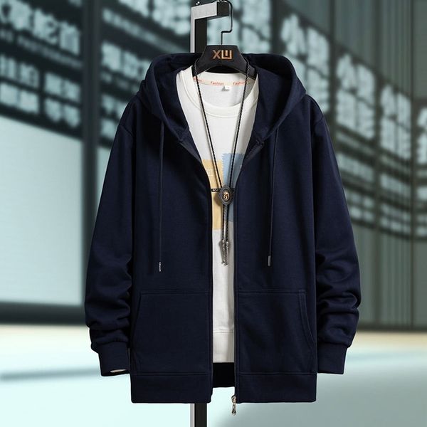 spring and autumn cotton cardigan hooded sweater men's fat loose zipper coat extra large casual clothes, Black
spring and autumn cotton cardigan hooded sweater men's fat loose zipper coat extra large casual clothes, Black