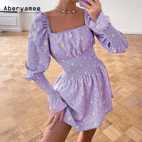 casual dresses aberyamee 2021autumn square neck floral printed long pagoda sleeve female dress fashion soft beach party style women, Black;gray
casual dresses aberyamee 2021autumn square neck floral printed long pagoda sleeve female dress fashion soft beach party style women, Black;gray