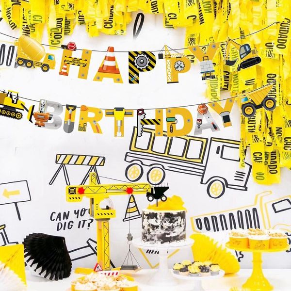 party decoration 1set construction happy birthday garland excavator vehicle banners baby shower kids boys banner decor supplies
party decoration 1set construction happy birthday garland excavator vehicle banners baby shower kids boys banner decor supplies