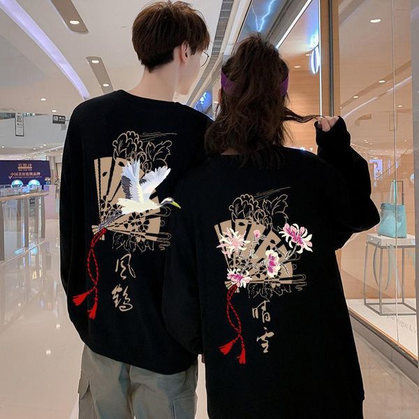 couple sweatshirt chinese style printing ins plus size loose casual fashion streetwear girl women's hoodies & sweatshirts, Black
couple sweatshirt chinese style printing ins plus size loose casual fashion streetwear girl women's hoodies & sweatshirts, Black