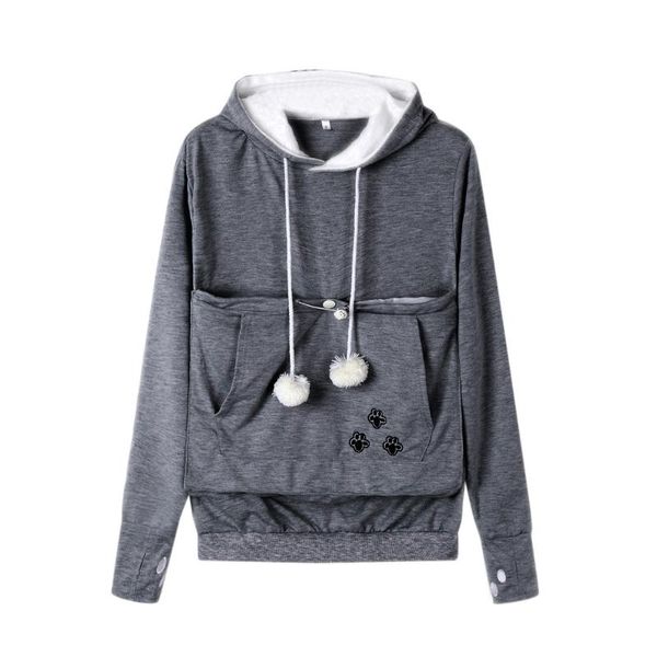 casual women sweatshirt kangaroo pet dog cat holder carrier coat pouch large pocket hoodies blouse solid shirt women's & sweatshirts, Black
casual women sweatshirt kangaroo pet dog cat holder carrier coat pouch large pocket hoodies blouse solid shirt women's & sweatshirts, Black