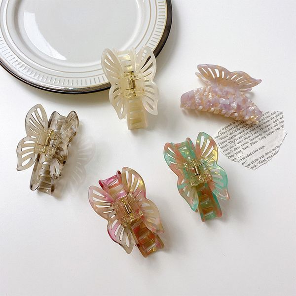 europe girls hollow butterfly model clamps acetic acid alloy animal hair claw women wash scrunchies ponytail green hairpins jewelry accessor, Slivery;golden
europe girls hollow butterfly model clamps acetic acid alloy animal hair claw women wash scrunchies ponytail green hairpins jewelry accessor, Slivery;golden